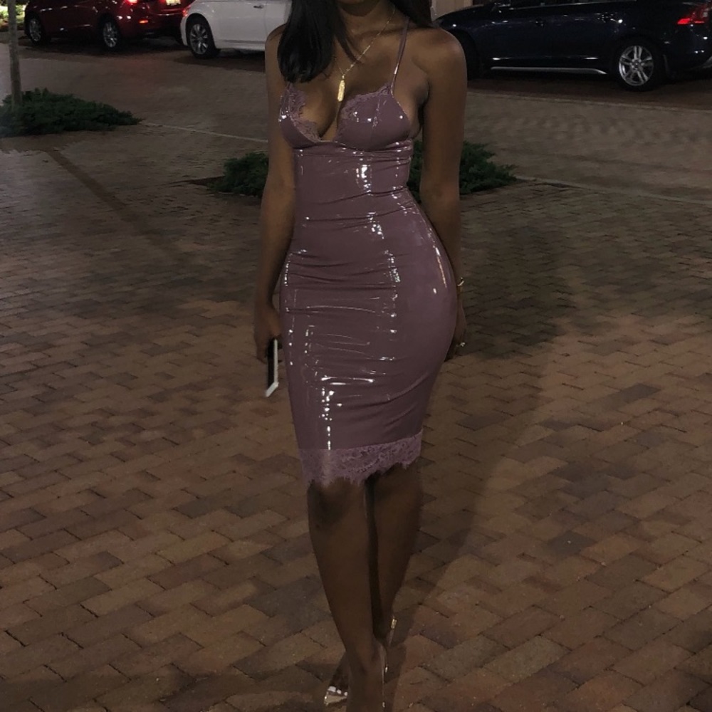 Bodycon Latex Dress